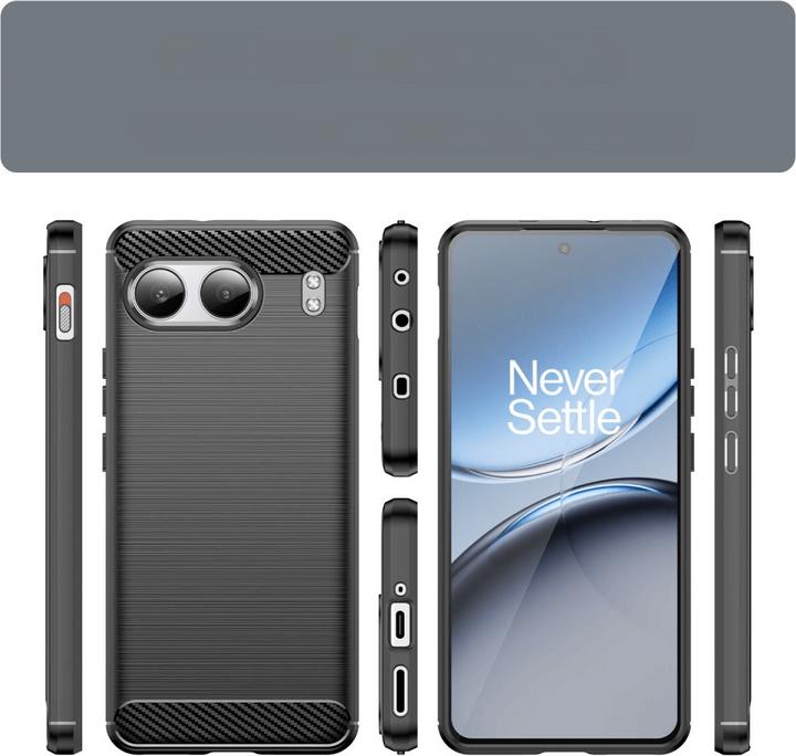 Actual product image Cover-Discount OnePlus Nord 4 - Metal Carbon Look Cover (OnePlus Nord 4)