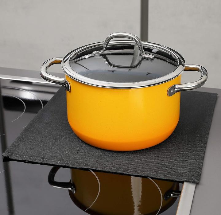 Immagine prodotto HERMA Tappeto antincendio nero con base ignifuga, dimensioni: 33x33cm