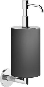 Image du produit Gessi Anello, distributeur de savon mural, récipient noir mat, 63714