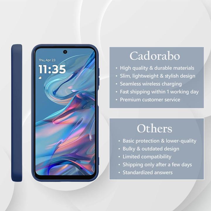 Immagine prodotto Cadorabo Custodia per Motorola Moto G45 TPU Liquid Silicone Case (Motorola Moto C)