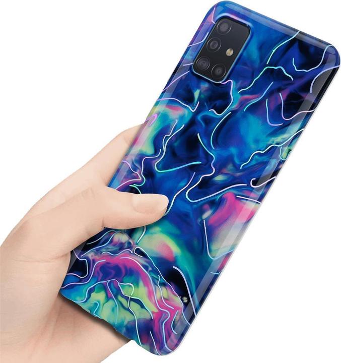 Actual product image Cadorabo IMD TPU Colorful Marble Cover (Samsung Galaxy M40s)