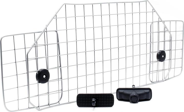 Actual product image Wiltec Dog Guard Barrier Freely Adjustable for the Car Model E Made of Iron (Dog, Safety closure)