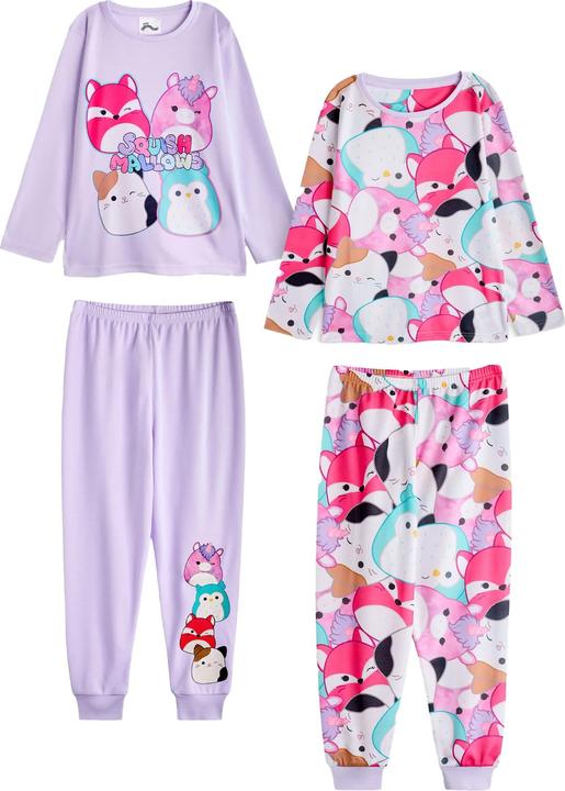 Immagine prodotto Squishmallows Set Pigiama Lungo Personaggi Manica Lunga Ragazze Misura Confezione 2 (128)