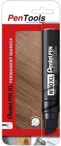 Actual product image Pentel Permanent marker N50XL, wedge tip, black (Black, 19 mm, 1 x)