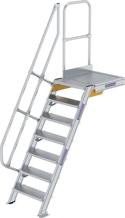 Productafbeelding Günzburger Günzburg trap met bordes Tredebreedte 600 mm 7 treden (Steigers, 60 cm)