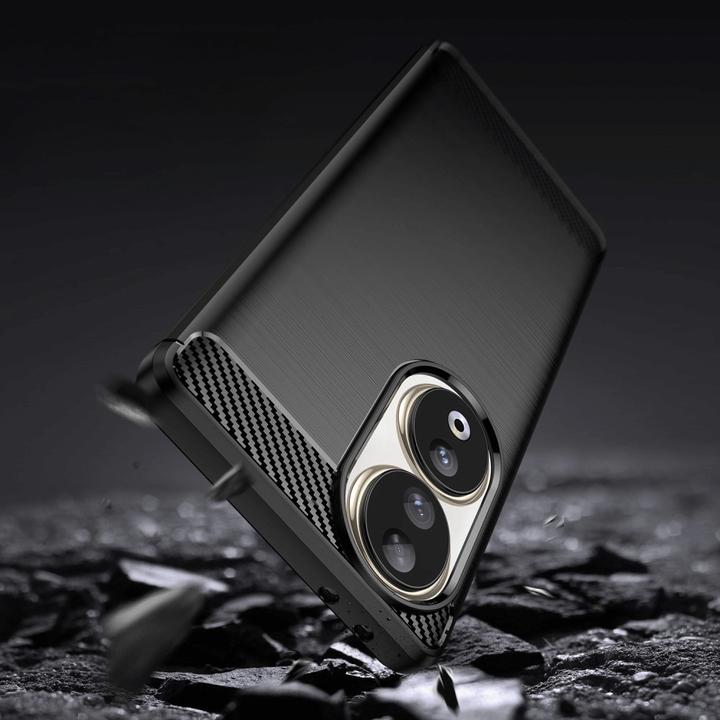 Produktbild Cover-Discount Honor 90 - Metall Carbon Look Hülle schwarz (Honor 90)