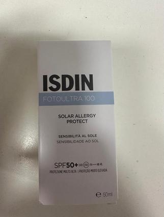 Isdin FotoUltra Solar Allergy Fusion Fluid SPF 50+ Sonnenschutzmittel Sehr hoher Schutz für (Sonnencreme, SPF 50+, 50 ml, 0.05 g)