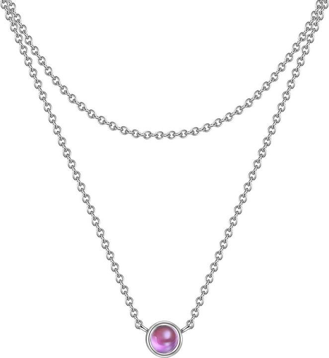 Glanzstücke München Damen Sterling Silber Amethyst silber 42,0/36,0 cm Basiskette + 5,0 cm Verläng - 29946 (Sterling Silber)