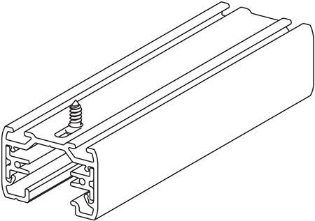 Actual product image Csdk SL Global GB 2100-2 230V rail, 1-phase, length 1 metre, black - STANDARD