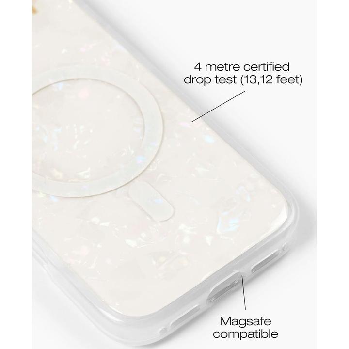 Produktbild iDeal Of Sweden Magsafe Designer Hard-Cover Pearlized White (Apple iPhone 16 Plus)