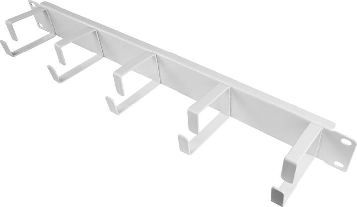 Good Connections GC N0156 48,30cm (19") Kabelführungspanel, 5 Bügel, 1 HE, weiss