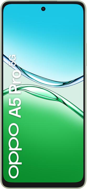 Produktbild OPPO A5 Pro 5G (256 GB, Olive Green, 6.67", Dual SIM, 50 Mpx, 5G)