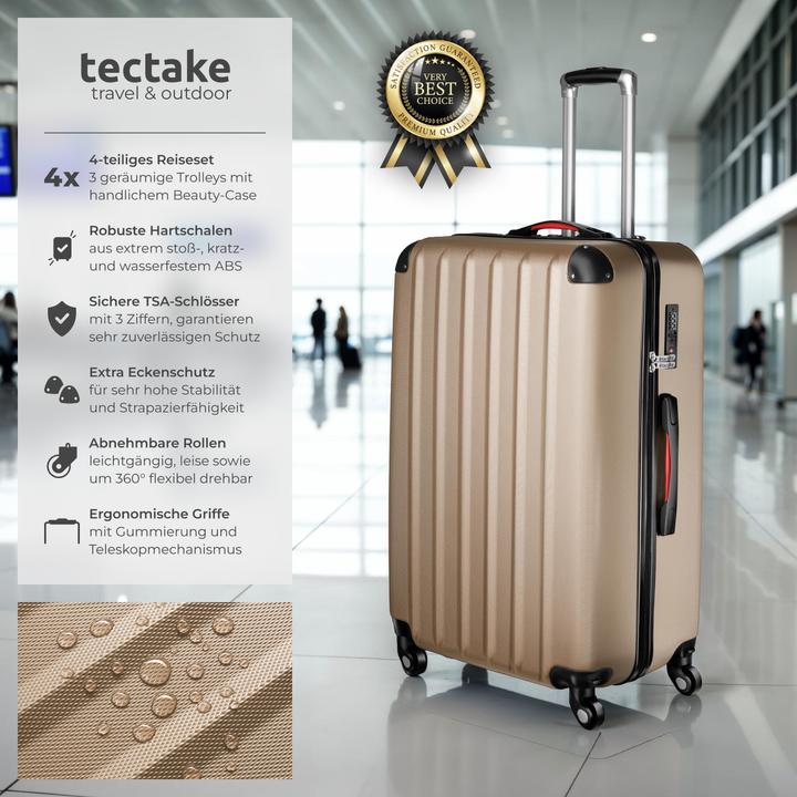 Produktbild tectake Hartschalenkoffer (90 l, L (90 - 115l))