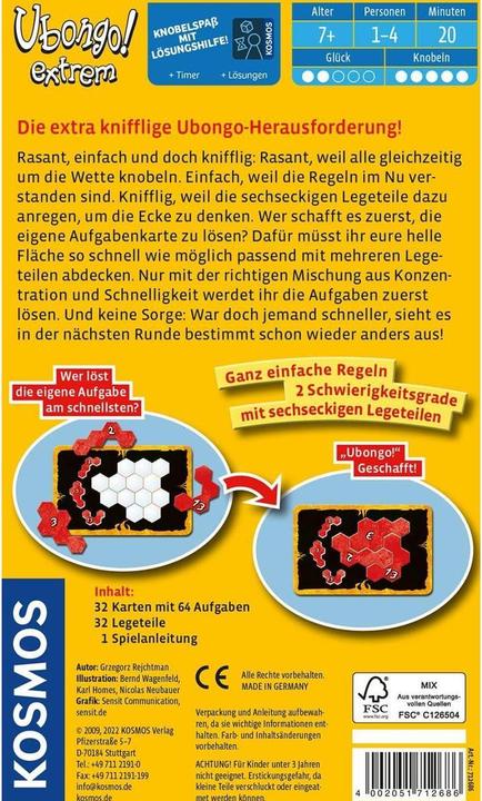 Actual product image Kosmos Puzzler Ubongo extreme (German)