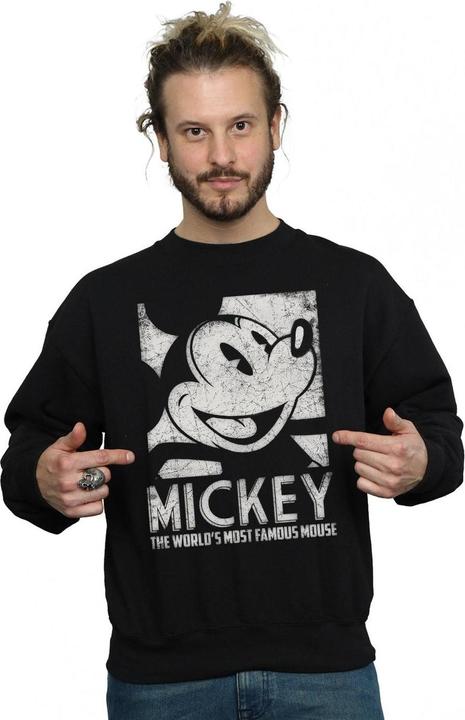 Actual product image Disney Mens Mickey Mouse Most Famous Sweatshirt (M)