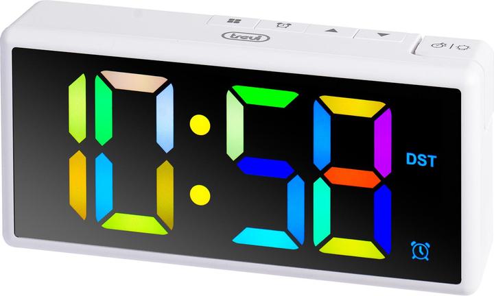 Produktbild Trevi EC 886 Digitaler Wecker Grosses Farbdisplay Weiss