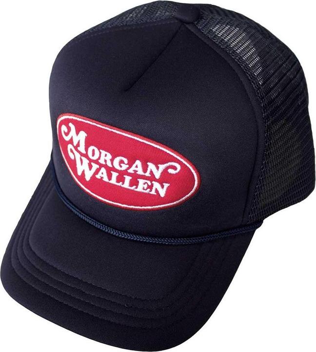 Actual product image Morgan Wallen Unisex Adult Oval Logo Trucker Cap (One size)
