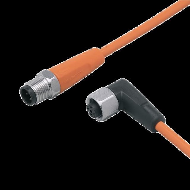 Actual product image IFM Connection cable M12 4-pole DC PNP silicone-free contacts - cable - 2 m