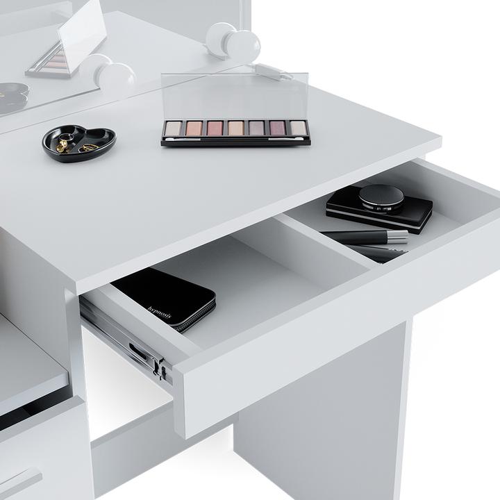 Actual product image Vicco Meryl with stool and lighting (80 x 40 x 127 cm)