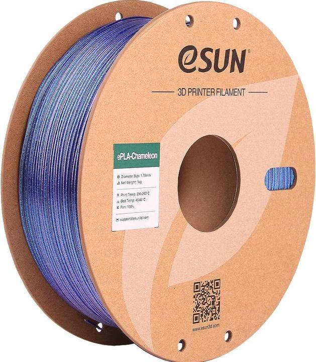 Produktbild eSUN ePLA-Chameleon Galaxy Blau Filament 1.75mm 1Kg (PLA, 1.75 mm, 1000 g, Blau)