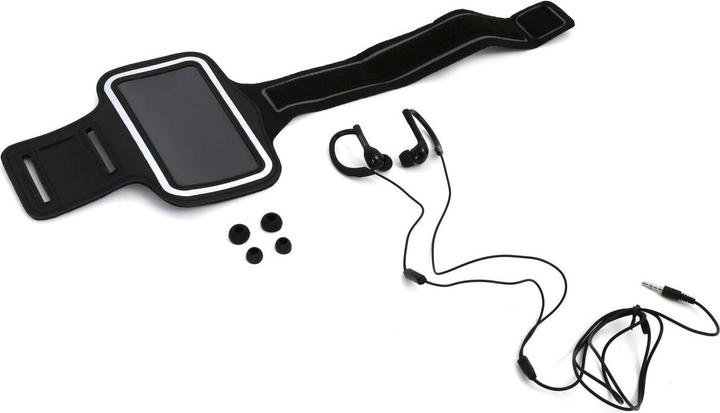 Actual product image Platinet PM1070B headphones/headset Ear-hook connector Black (Cable)