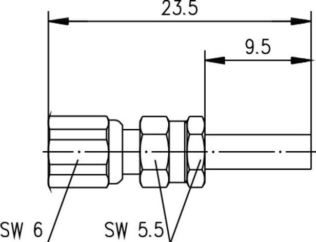 Immagine prodotto Telegärtner Presa connettore SMC, diritto 50 Ohm J01171A0011 1 pz.