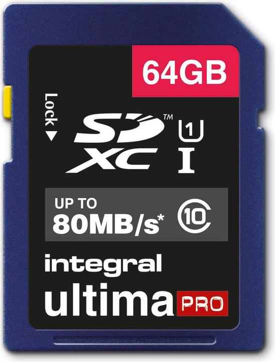 Actual product image Ultimapro Sdhc/Xc Uhs-I U1 Sd (64 GB, SDXC, U1, UHS-I)