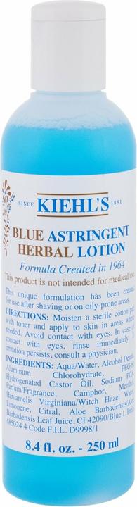 Kiehl's Blue Herbal Astringent Lotion (Cleaning cloths, 250 ml)