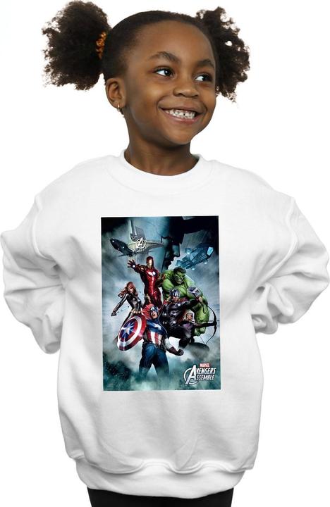 Immagine prodotto Avengers Team Montage Felpa Ragazze (152, 158)