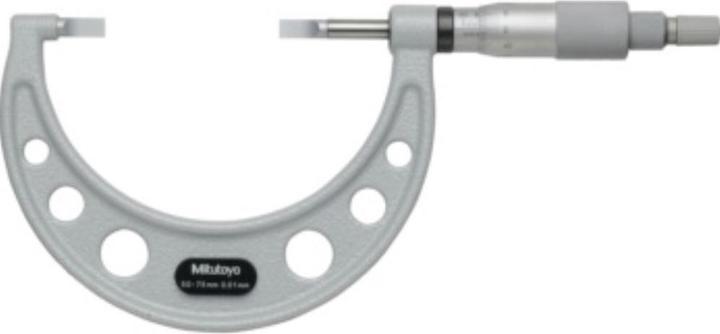 Actual product image Mitutoyo Groove micrometer, measuring range: 50-75 mm (mm)