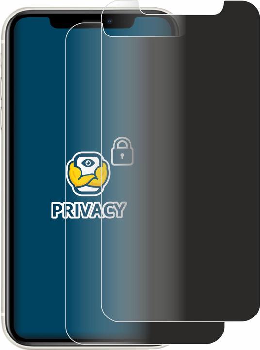 Productafbeelding BROTECT Anti-spionnetje privacyfolie Beschermfolie tegen blauw licht (2 Stuk, Apple iPhone 11)