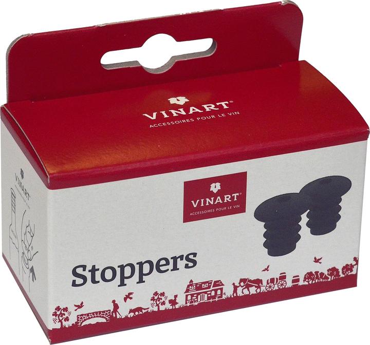 Image du produit Vinart Wine protect - Lot de 2 bouchons pour le vin (Bouchon de vin)