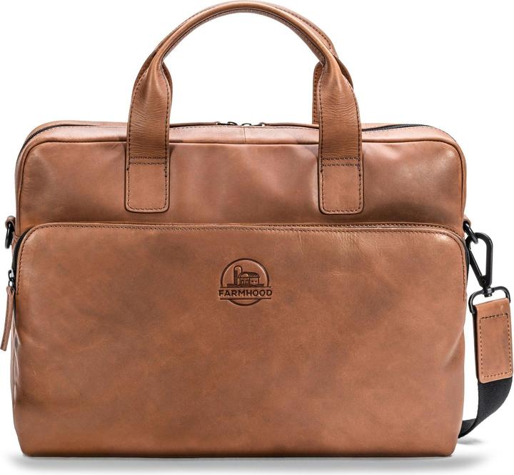 Farmhood Nashville Aktentasche Leder 39 cm Laptopfach