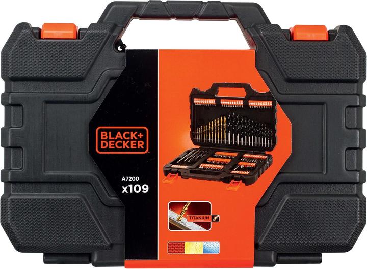 Actual product image Black & Decker Drill bits & screwdriver bits set,109 pieces (6 mm, 6.5 mm, 5.5 mm, 10 mm, 1.5 mm, 7 mm, 3 mm, 5 mm, 8 mm, 2.5 mm, 3.5 mm, 4.5 mm, 2 mm, 7.5 mm, 4 mm)