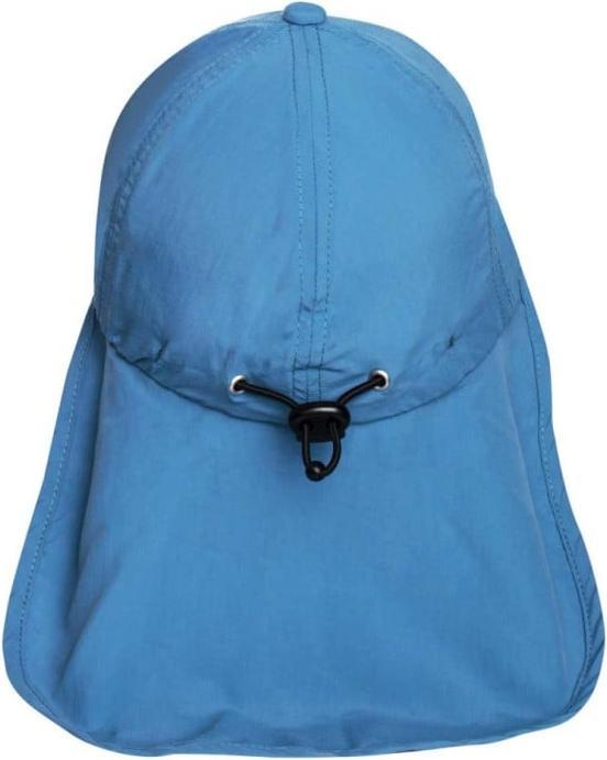 Actual product image IQ-UV UV protection cap bites with neck protection children recycled, blue (1 pc)