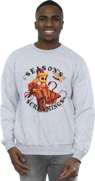 Actual product image Disney Mens The Nightmare Before Christmas Seasons Screamings Sweatshirt (5XL)