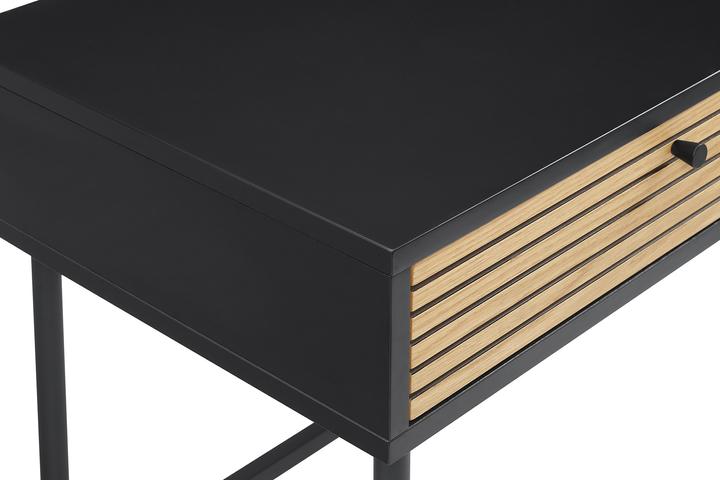 Produktbild SalesFever Schreibtisch Echtholzfurnierx75 schwarz (120 x 50 x 75 cm)