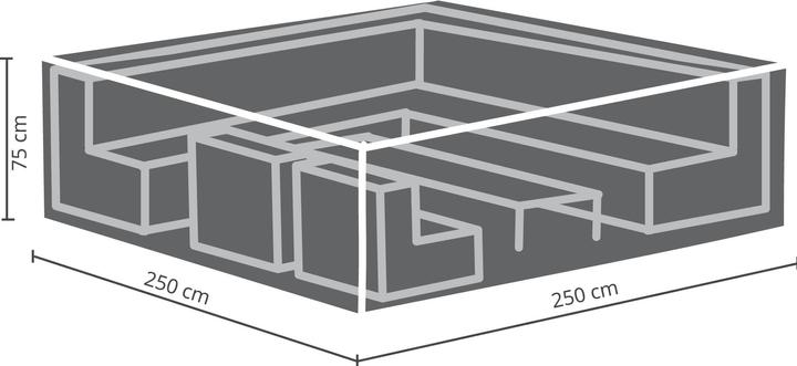 Actual product image Best Professional Protective Cover for Lounge Groups medium light grey