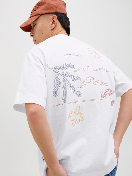 Produktbild Jack & Jones Rückenprint Rundhalsausschnitt T-shirt T-shirt (S)