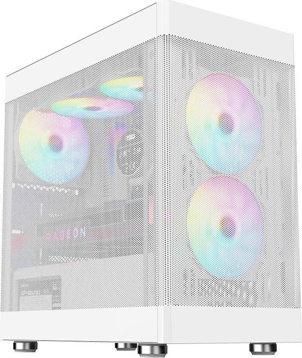 Actual product image Itek Boitier Mini Tour Micro ATX ProMesh 35 (Blanc) (mATX, Mini-ITX)