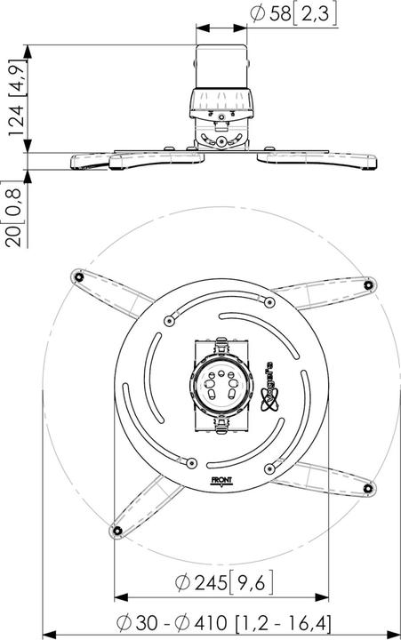Actual product image Vogels Ppc 2500 (Ceiling)