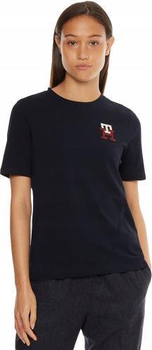 Tommy Hilfiger Reg-Monogramm-Damen-T-Shirt (XS)