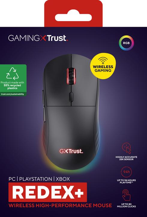 Produktbild Trust GXT927 REDEX+ HIGH PERF (Kabellos)
