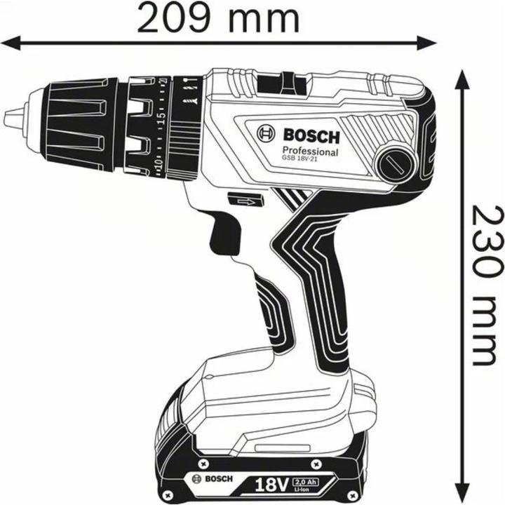 Produktbild Bosch Professional GSB 18V-21 (Akkubetrieb)