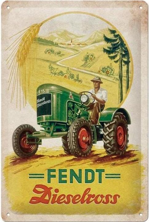 Actual product image Nostalgic-Art Merchandising Sign Fendt Dieselross 20 x 30 cm, metal (20 x 30 cm)