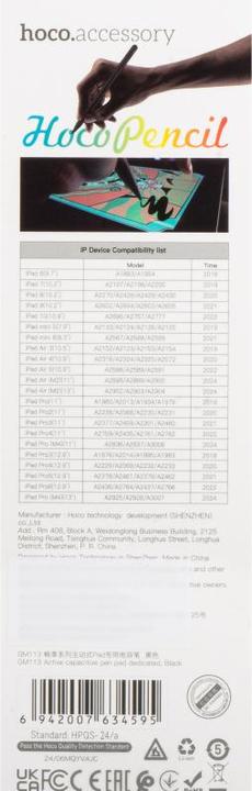 Produktbild Hoco Other active capacitive pen 130 mAh GM113 black