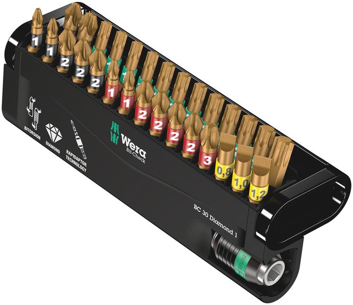 Produktbild Wera Bit-Check 30 Diamond 1 (Schlitz, TORX, 3/8", Innensechsrund, 3/4", 1/4", 5/16", 1/2")