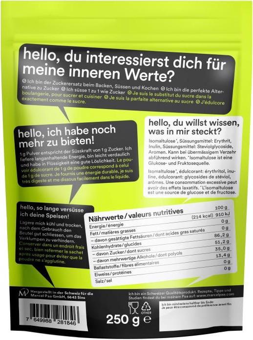 Produktbild Hello sweety Zuckerersatz (6 x)