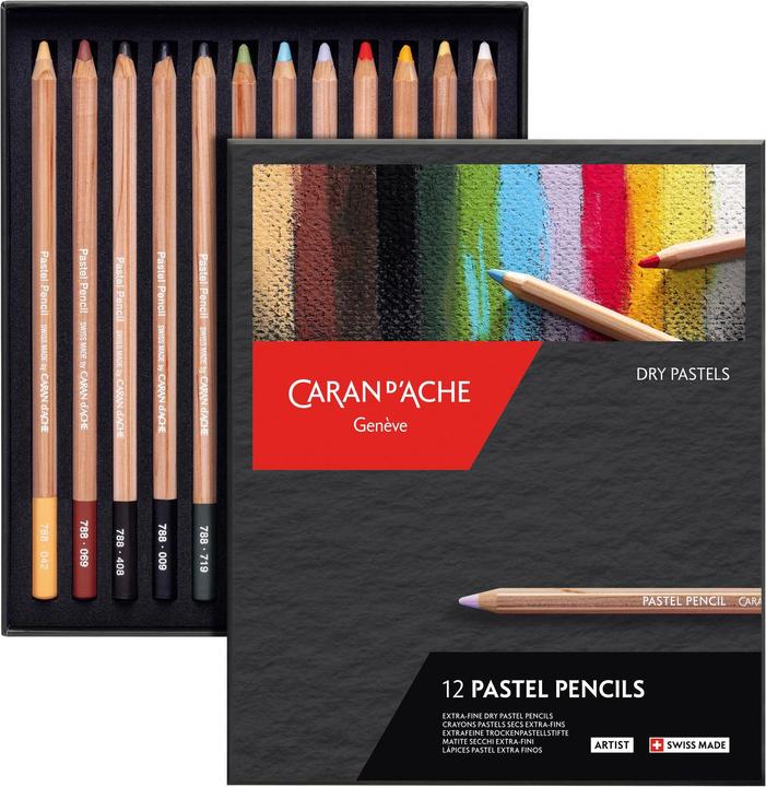 Produktbild Caran d'Ache Pastellstifte (Mehrfarbig, 12 x)