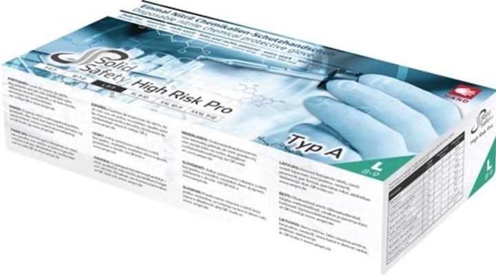 Ampri Disposable glove HighRisk Pro size L blue nitrile EN 374, EN 388 PPE category III (9)